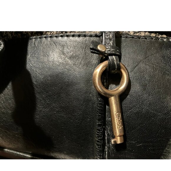 CHLOÉ PADDINGTON TWEED TOTE BAG AUTHENTIC VINTAGE - Picture 15 of 15